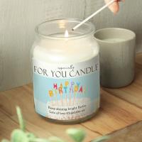 Personalised Happy Birthday Large Scented Jar Candle Extra Image 1 Preview